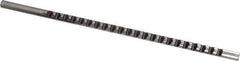 Dumont Minute Man - 1/16" Keyway Width, Production Keyway Broach - Bright Finish, 3/16" Broach Body Width, 13/64" to 1" LOC, 5-5/8" OAL, 390 Lbs Pressure for Max LOC - Apex Tool & Supply