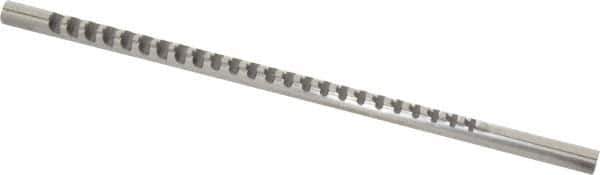 Dumont Minute Man - 1/16" Keyway Width, Production Keyway Broach - Bright Finish, 1/4" Broach Body Width, 13/64" to 1" LOC, 6-3/16" OAL, 390 Lbs Pressure for Max LOC - Apex Tool & Supply