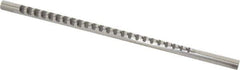 Dumont Minute Man - 1/16" Keyway Width, Production Keyway Broach - Bright Finish, 1/4" Broach Body Width, 13/64" to 1" LOC, 6-3/16" OAL, 390 Lbs Pressure for Max LOC - Apex Tool & Supply