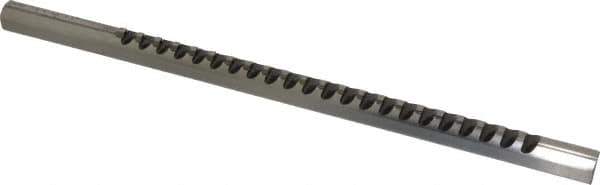 Dumont Minute Man - 1/8" Keyway Width, Production Keyway Broach - Bright Finish, 5/8" Broach Body Width, 25/64" to 2-1/2" LOC, 11-3/4" OAL, 1,440 Lbs Pressure for Max LOC - Apex Tool & Supply