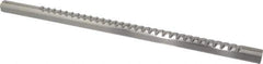 Dumont Minute Man - 3/16" Keyway Width, Production Keyway Broach - Bright Finish, 3/4" Broach Body Width, 25/64" to 2-1/2" LOC, 14-3/4" OAL, 2,170 Lbs Pressure for Max LOC - Apex Tool & Supply