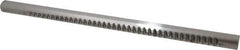 Dumont Minute Man - 1/4" Keyway Width, Production Keyway Broach - Bright Finish, 1" Broach Body Width, 25/64" to 2-1/2" LOC, 18" OAL, 2,870 Lbs Pressure for Max LOC - Apex Tool & Supply