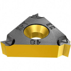 Iscar - 27ER External Right Hand 11.5 NPT Laydown Threading Insert - Grade IC908, TiAlN Coated Carbide, 15.88mm Inscribed Circle - Apex Tool & Supply