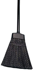 Ability One - 56" OAL Polypropylene Bristle Corn Broom - Plastic-Coated Metal Handle - Apex Tool & Supply