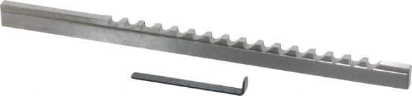 Value Collection - 5/32" Keyway Width, Style B, Keyway Broach - High Speed Steel, Bright Finish, 3/16" Broach Body Width, 19/64" to 1-11/16" LOC, 6-3/4" OAL - Apex Tool & Supply