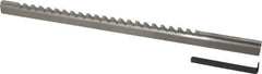 Value Collection - 3/16" Keyway Width, Style C, Keyway Broach - High Speed Steel, Bright Finish, 3/8" Broach Body Width, 25/64" to 2-1/2" LOC, 11-3/4" OAL - Apex Tool & Supply