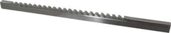 Value Collection - 5/16" Keyway Width, Style C, Keyway Broach - High Speed Steel, Bright Finish, 3/8" Broach Body Width, 25/64" to 2-1/2" LOC, 11-3/4" OAL - Apex Tool & Supply