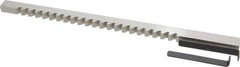 Value Collection - 3/8" Keyway Width, Style C, Keyway Broach - High Speed Steel, Bright Finish, 3/8" Broach Body Width, 25/64" to 2-1/2" LOC, 11-3/4" OAL - Apex Tool & Supply