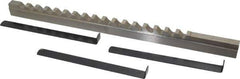 Value Collection - 7/16" Keyway Width, Style D, Keyway Broach - High Speed Steel, Bright Finish, 9/16" Broach Body Width, 1" to 6" LOC, 13-7/8" OAL - Apex Tool & Supply