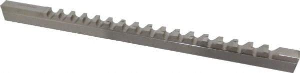 Value Collection - 1/2" Keyway Width, Style D, Keyway Broach - High Speed Steel, Bright Finish, 9/16" Broach Body Width, 1" to 6" LOC, 13-7/8" OAL - Apex Tool & Supply