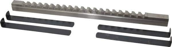 Value Collection - 5/8" Keyway Width, Style E, Keyway Broach - High Speed Steel, Bright Finish, 3/4" Broach Body Width, 1" to 6" LOC, 15-1/2" OAL - Apex Tool & Supply
