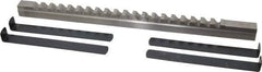 Value Collection - 5/8" Keyway Width, Style E, Keyway Broach - High Speed Steel, Bright Finish, 3/4" Broach Body Width, 1" to 6" LOC, 15-1/2" OAL - Apex Tool & Supply