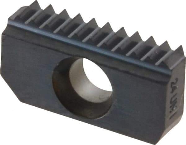 Carmex - 24 TPI, Internal Thread, UN Standard, 12I MT7 Grade Thread Mill Insert - Carbide, TiAlN Coating - Apex Tool & Supply