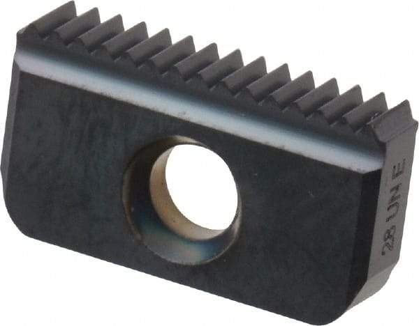 Carmex - 28 TPI, External Thread, UN Standard, 14E MT7 Grade Thread Mill Insert - Carbide, TiAlN Coating - Apex Tool & Supply