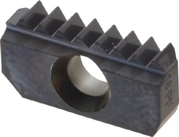 Carmex - 18 TPI, Internal/External Thread, NPTF Standard, 12IE MT7 Grade Thread Mill Insert - Carbide, TiAlN Coating - Apex Tool & Supply