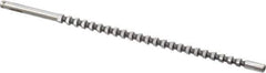 Dumont Minute Man - 1/8" Hex, 1/8" Pilot Hole Diam, 3/16 to 3/8" Length of Cut, Hexagon Broach - 0.1445 to 0.1455" Across Corners, 4-1/8" OAL, 200 Lb Pressure for Max Length of Cut, 1/8" Pitch, High Speed Steel - Apex Tool & Supply