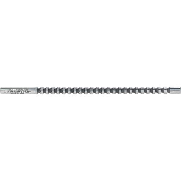 Dumont Minute Man - 3/16" Hex, 3/16" Pilot Hole Diam, 1/4 to 5/8" Length of Cut, Hexagon Broach - 0.216 to 0.218" Across Corners, 5-1/16" OAL, 560 Lb Pressure for Max Length of Cut, 5/32" Pitch, High Speed Steel - Apex Tool & Supply