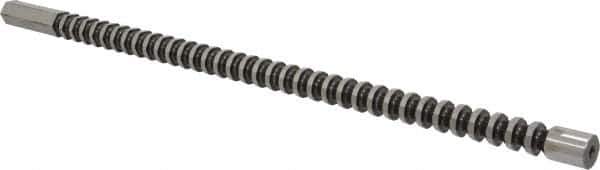 Dumont Minute Man - 5/8" Hex, 5/8" Pilot Hole Diam, 5/8 to 2" Length of Cut, Hexagon Broach - 0.72 to 0.722" Across Corners, 16-1/4" OAL, 5,400 Lb Pressure for Max Length of Cut, 3/8" Pitch, High Speed Steel - Apex Tool & Supply