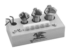 Everede Tool - TDAB02 Grade MU12 Carbide Boring Insert - Uncoated, 60° Triangle, 15° Relief Angle, 5/32" Inscr Circle, 3/64" Thick, 0.002" Corner Radius - Apex Tool & Supply