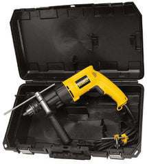 DeWALT - 1/2" Keyed Chuck Electric Hammer Drill - 0 to 46,000 BPM, 0 to 2,700 RPM, Reversible - Apex Tool & Supply