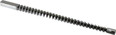 Dumont Minute Man - 3/8" x 9-3/8" Overall Length, 25/64" Pilot Hole Diam, Square Broach - 0.3755 to 0.3765" Tolerance, 0.524 to 0.526" Across Corners, 1/4" Pitch, 3/8 to 1-1/4" LOC, 3,720 Lbs. Pressure for Max LOC - Apex Tool & Supply