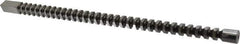 Dumont Minute Man - 5/8" x 16-5/16" Overall Length, 21/32" Pilot Hole Diam, Square Broach - 0.626 to 0.627" Tolerance, 0.873 to 0.875" Across Corners, 7/16" Pitch, 5/8 to 1-5/8" LOC, 5,920 Lbs. Pressure for Max LOC - Apex Tool & Supply