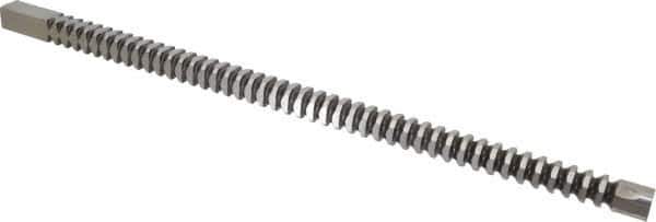Dumont Minute Man - 7/8" x 22-3/4" Overall Length, 15/16" Pilot Hole Diam, Square Broach - 0.8765 to 0.8775" Tolerance, 1.227 to 1.229" Across Corners, 7/16" Pitch, 5/8 to 2" LOC, 9,200 Lbs. Pressure for Max LOC - Apex Tool & Supply