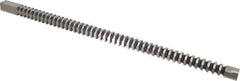 Dumont Minute Man - 7/8" x 22-3/4" Overall Length, 15/16" Pilot Hole Diam, Square Broach - 0.8765 to 0.8775" Tolerance, 1.227 to 1.229" Across Corners, 7/16" Pitch, 5/8 to 2" LOC, 9,200 Lbs. Pressure for Max LOC - Apex Tool & Supply