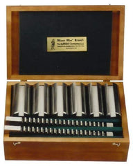 Dumont Minute Man - 8 Piece, 5/8 to 3/4" Keyway Width, Style E Keyway Broach Set - Bright Finish High Speed Steel Broach, Plain Bushing, 2-3/8 to 3" Bushing Diam - Apex Tool & Supply