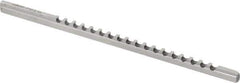Dumont Minute Man - 3/32" Keyway Width, Style A, Keyway Broach - High Speed Steel, Bright Finish, 1/8" Broach Body Width, 13/64" to 1-1/8" LOC, 5" OAL, 780 Lbs Pressure for Max LOC - Apex Tool & Supply