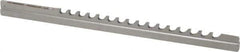 Dumont Minute Man - 3/32" Keyway Width, Style B, Keyway Broach - High Speed Steel, Bright Finish, 3/16" Broach Body Width, 19/64" to 1-11/16" LOC, 6-3/4" OAL, 930 Lbs Pressure for Max LOC - Apex Tool & Supply