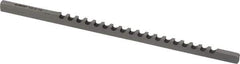 Dumont Minute Man - 1/8" Keyway Width, Style A, Keyway Broach - High Speed Steel, Bright Finish, 1/8" Broach Body Width, 13/64" to 1-1/8" LOC, 5" OAL, 650 Lbs Pressure for Max LOC - Apex Tool & Supply