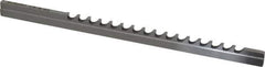 Dumont Minute Man - 1/8" Keyway Width, Style B, Keyway Broach - High Speed Steel, Bright Finish, 3/16" Broach Body Width, 19/64" to 1-11/16" LOC, 6-3/4" OAL, 720 Lbs Pressure for Max LOC - Apex Tool & Supply