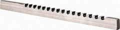Dumont Minute Man - 3/16" Keyway Width, Style B, Keyway Broach - High Speed Steel, Bright Finish, 3/16" Broach Body Width, 19/64" to 1-11/16" LOC, 6-3/4" OAL, 1,860 Lbs Pressure for Max LOC - Apex Tool & Supply