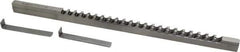Dumont Minute Man - 5/16" Keyway Width, Style C, Keyway Broach - High Speed Steel, Bright Finish, 3/8" Broach Body Width, 25/64" to 2-1/2" LOC, 11-3/4" OAL, 3,960 Lbs Pressure for Max LOC - Apex Tool & Supply