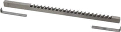 Dumont Minute Man - 3/8" Keyway Width, Style C, Keyway Broach - High Speed Steel, Bright Finish, 3/8" Broach Body Width, 25/64" to 2-1/2" LOC, 11-3/4" OAL, 4,340 Lbs Pressure for Max LOC - Apex Tool & Supply