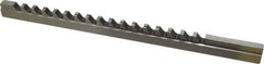 Dumont Minute Man - 3/8" Keyway Width, Style D, Keyway Broach - High Speed Steel, Bright Finish, 9/16" Broach Body Width, 1" to 6" LOC, 13-7/8" OAL, 7,000 Lbs Pressure for Max LOC - Apex Tool & Supply