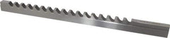 Dumont Minute Man - 7/16" Keyway Width, Style D, Keyway Broach - High Speed Steel, Bright Finish, 9/16" Broach Body Width, 1" to 6" LOC, 13-7/8" OAL, 9,400 Lbs Pressure for Max LOC - Apex Tool & Supply
