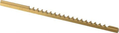 Dumont Minute Man - 1/16" Keyway Width, Style A, Keyway Broach - TiN Finish, 1/8" Broach Body Width, 5" OAL - Apex Tool & Supply