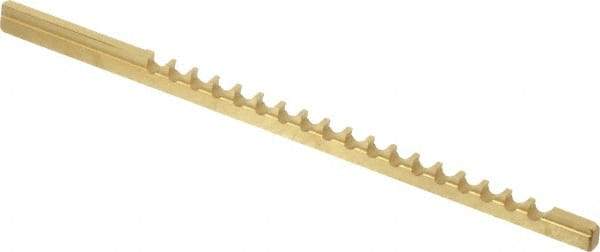 Dumont Minute Man - 3/32" Keyway Width, Style A, Keyway Broach - TiN Finish, 1/8" Broach Body Width, 5" OAL - Apex Tool & Supply