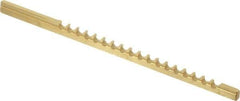 Dumont Minute Man - 3/32" Keyway Width, Style A, Keyway Broach - TiN Finish, 1/8" Broach Body Width, 5" OAL - Apex Tool & Supply