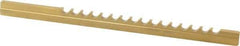 Dumont Minute Man - 5/32" Keyway Width, Style B, Keyway Broach - TiN Finish, 3/16" Broach Body Width, 6-3/4" OAL - Apex Tool & Supply