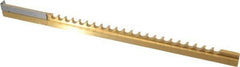 Dumont Minute Man - 3/16" Keyway Width, Style C, Keyway Broach - TiN Finish, 3/8" Broach Body Width, 11-3/4" OAL - Apex Tool & Supply
