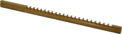 Dumont Minute Man - 1/4" Keyway Width, Style C, Keyway Broach - TiN Finish, 3/8" Broach Body Width, 11-3/4" OAL - Apex Tool & Supply
