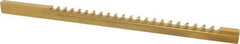Dumont Minute Man - 5/16" Keyway Width, Style C, Keyway Broach - TiN Finish, 3/8" Broach Body Width, 11-3/4" OAL - Apex Tool & Supply
