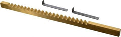 Dumont Minute Man - 3/8" Keyway Width, Style C, Keyway Broach - TiN Finish, 3/8" Broach Body Width, 11-3/4" OAL - Apex Tool & Supply