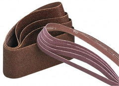 Norton - 2-1/2" Wide x 60" OAL, 100 Grit, Aluminum Oxide Abrasive Belt - Aluminum Oxide, Fine, Coated, X Weighted Cloth Backing, Series R228 - Apex Tool & Supply