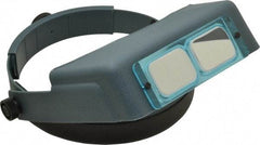 Made in USA - 2x Magnification, Optical Glass, Rectangular Magnifier - Headband Mount, 10 Inch Focal Distance - Apex Tool & Supply