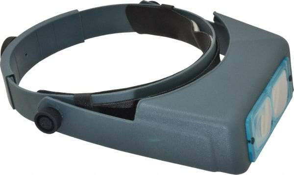 Made in USA - 2.75x Magnification, Optical Glass, Rectangular Magnifier - Headband Mount, 6 Inch Focal Distance - Apex Tool & Supply
