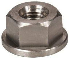 Gibraltar - 5/16-18, 3/4" Flange Diam, 3/8" High, 9/16" Across Flats, Flange Nut - Grade 303 Stainless Steel, 3/32" Flange Height - Apex Tool & Supply